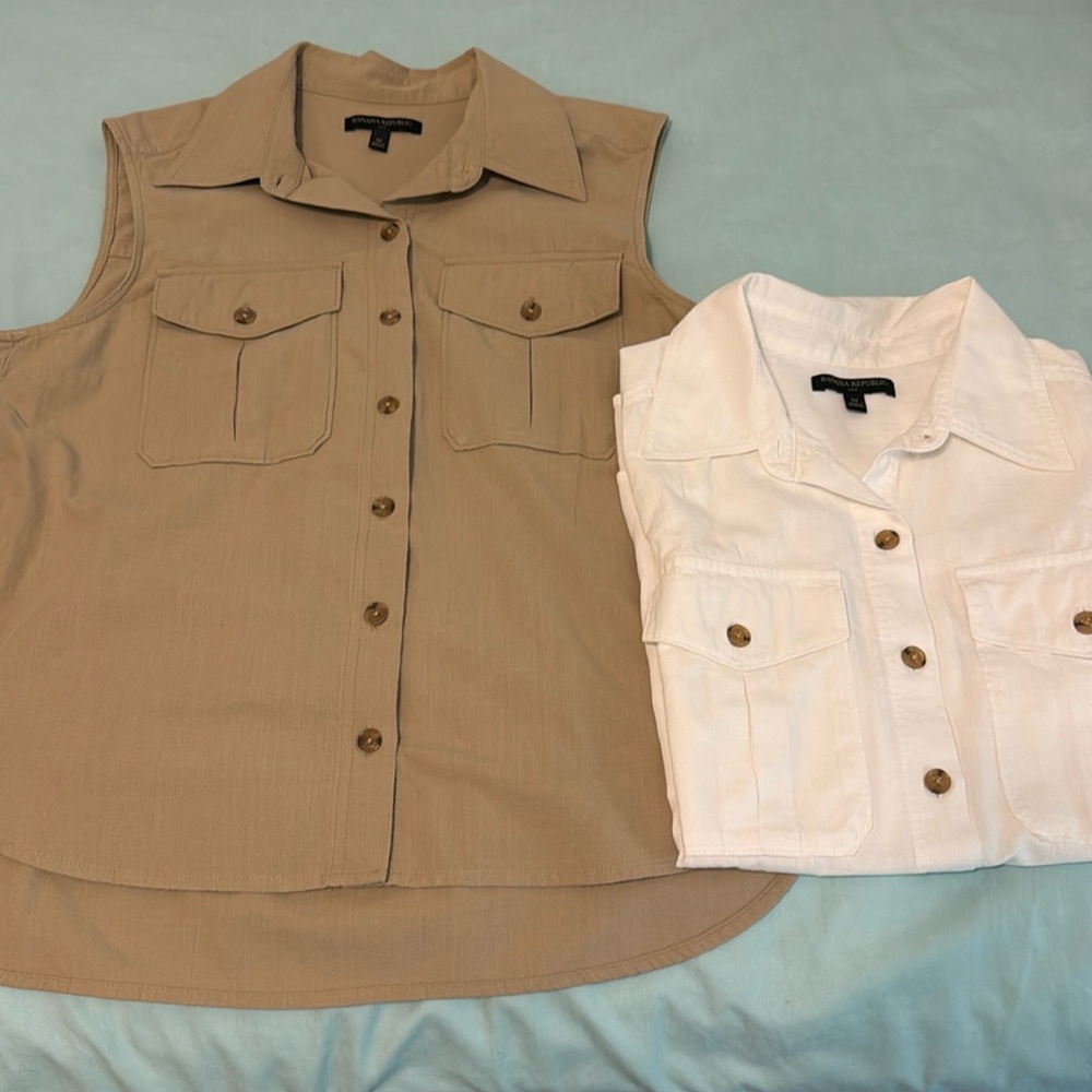 Banana Republic Safari Styled Shirts 100% Cotton